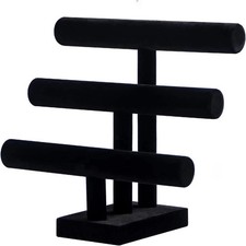 3 Tier Bracelet Holder,Bracelet Display Stand,Black Velvet Jewelry Org...