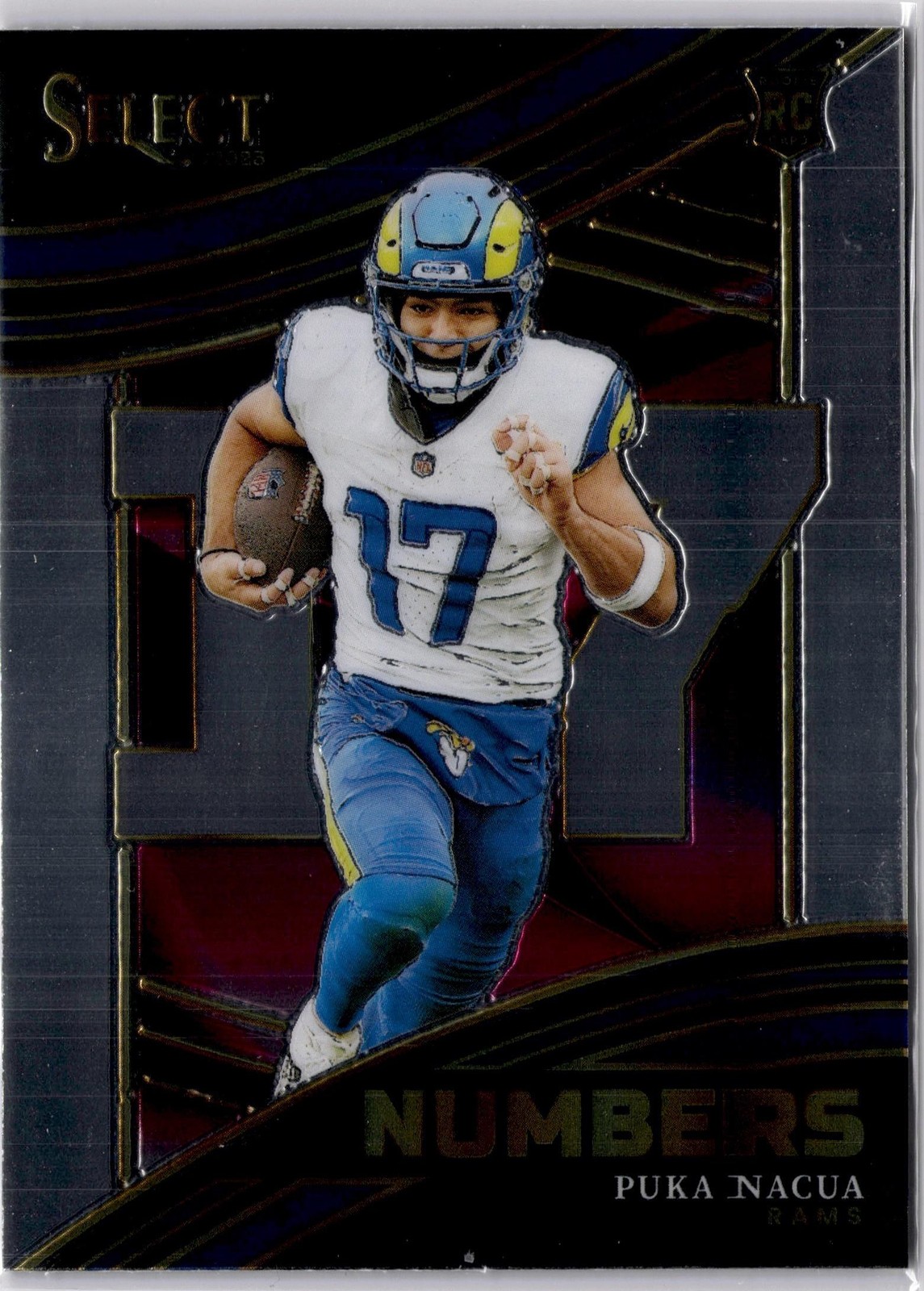 2023 Panini Select Numbers #NMB-PNA Puka Nacua RAMS RC