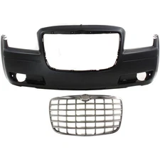 4806112AD, 4805928AC New Set of 2 Bumper Covers Fascias Front for 300 08-10 Pair