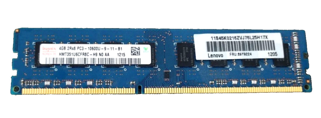 RAM MEMORIA Hynix HMT351U6CFR8C-H9 PC3-10600U-9-11-B1 4GB