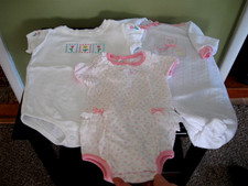 THREE VINTAGE BABY / DOLL BODYSUITS