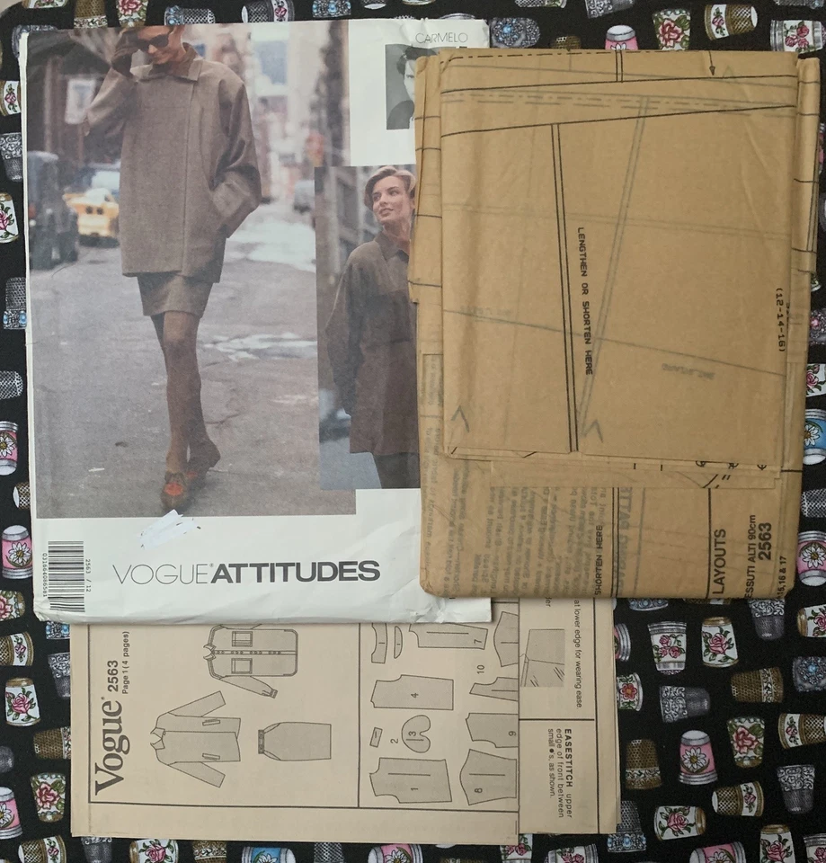 Vogue 2563 Carmelo Pomodoro 90s pattern - jacket skirt & shirt size 12-14-16 FF - Image 4 of 4