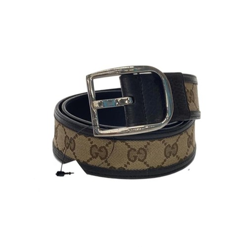 Used GUCCI◆Belt/Leather/BRW/Allover pattern/Men's/449716