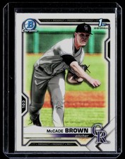 2021 Bowman Draft #BDC-59 McCade Brown Chrome Refractor