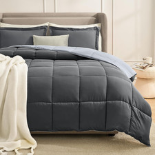 Queen Comforter Set Grey, Comforters Queen Size Set, Soft Lightweight down Alter