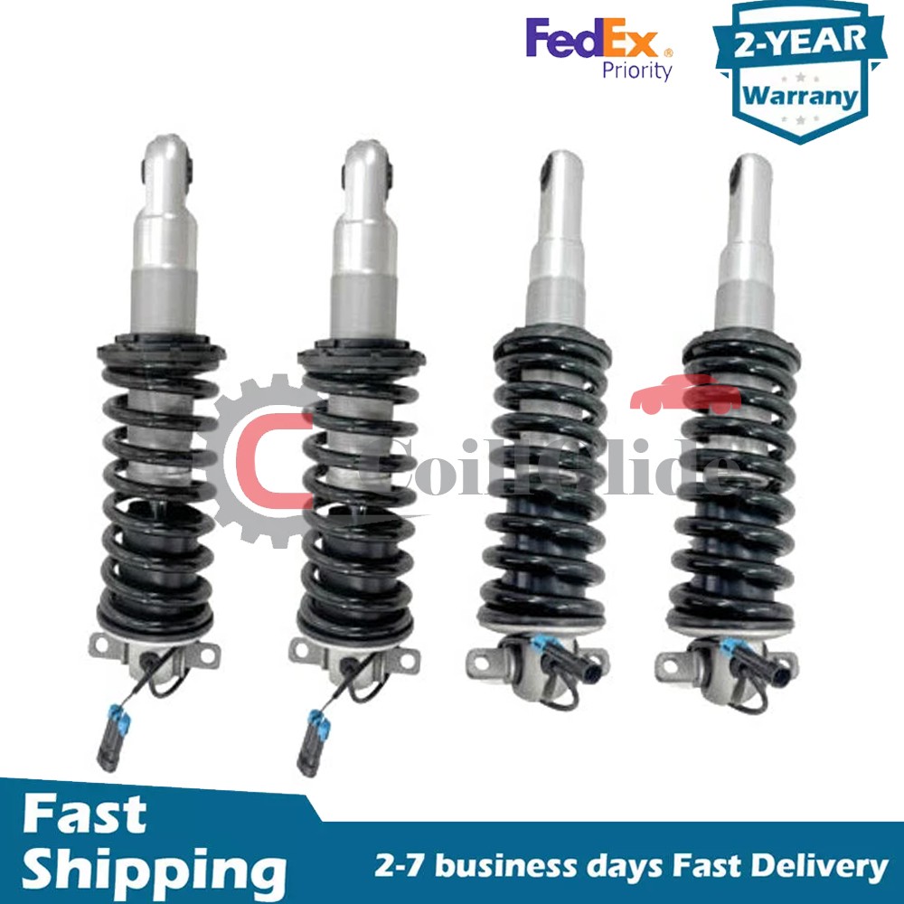4pcs Front & Rear Shock Struts Assys w/Magnetic For Ferrari F430 4.3L 2005-2009