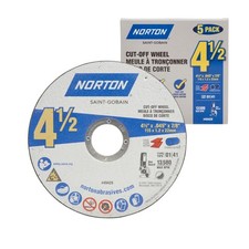 4-1/2-Inch Cut Off Wheels, Pack of 5 - Aggressive Cutting Discs for Angle