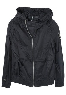 Rick Owens Mountain X Champion Light Nylon Hoodie Black CHNY 09 144755870
