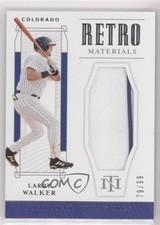 2019 Panini National Treasures Retro Materials 79/99 Larry Walker #RM-LW HOF 0c3
