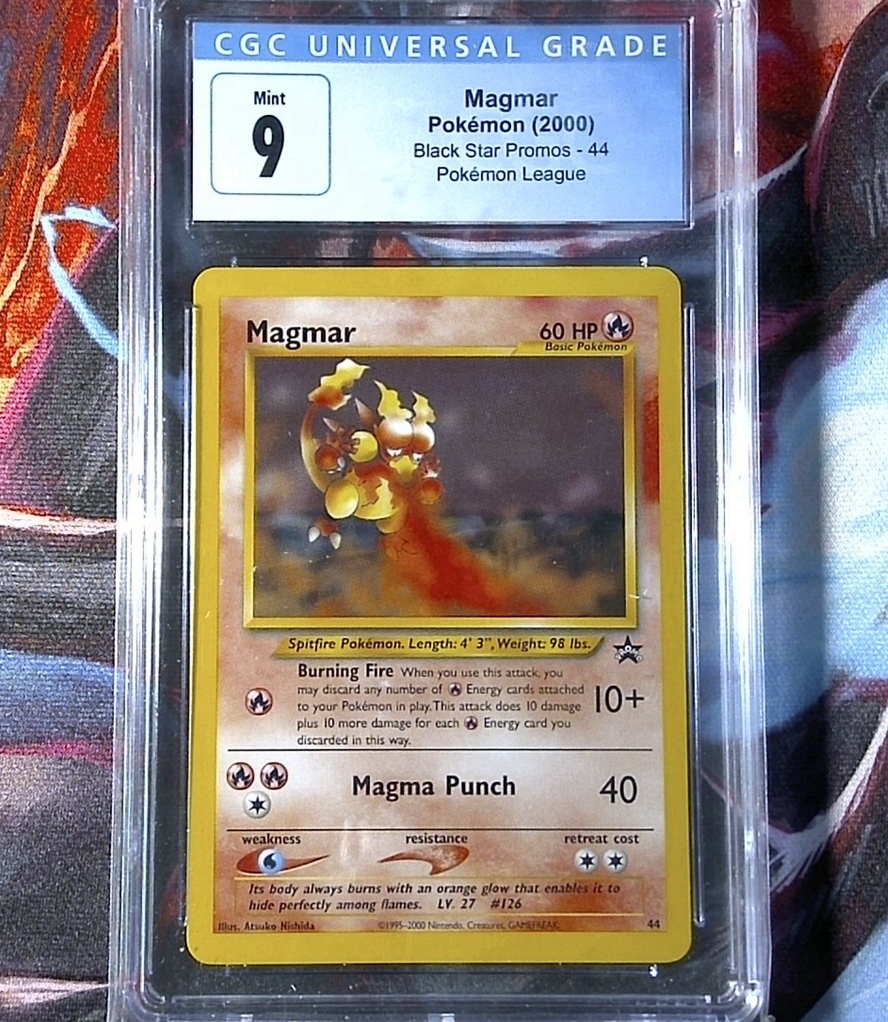 Wizards Magmar 44/53 Wotc Promo Regular EN Pokemon TCG 60 HP Basic CGC 9