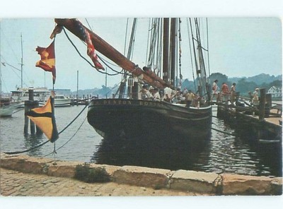 Pre-1980 BOAT SCENE Mystic - Near Groton & Stonington Connecticut CT AF4083@