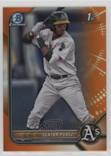 2022 Bowman Chrome Prospects Orange Refractor 11/25 Junior Perez #BCP-180 10h2