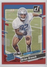 2023 Panini Donruss Rated Rookie Press Proof Red Brian Branch #328 1lm5