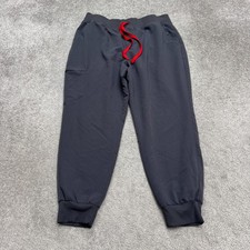 FIGS Technical Collection Zamora Cargo Jogger Scrub Pants Womens XL Gray Medical