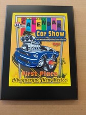 Car Show Plaque 2014 Route 66 Calendar Car Show First Place Winner