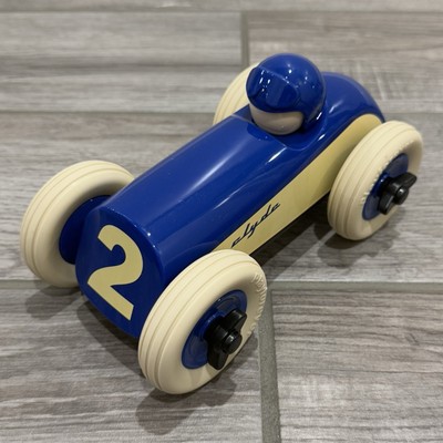 Playforever Clyde Midi #2 Race Car Color: Blue and White