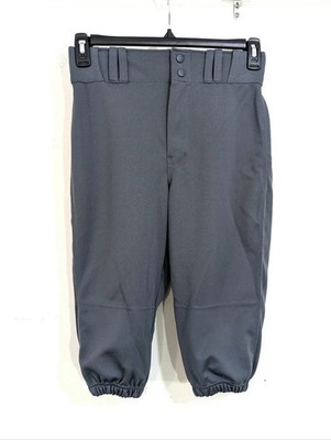 Champro Solid Dark Grey Baseball Softball Pants Half Leg Knickers Size Youth XL