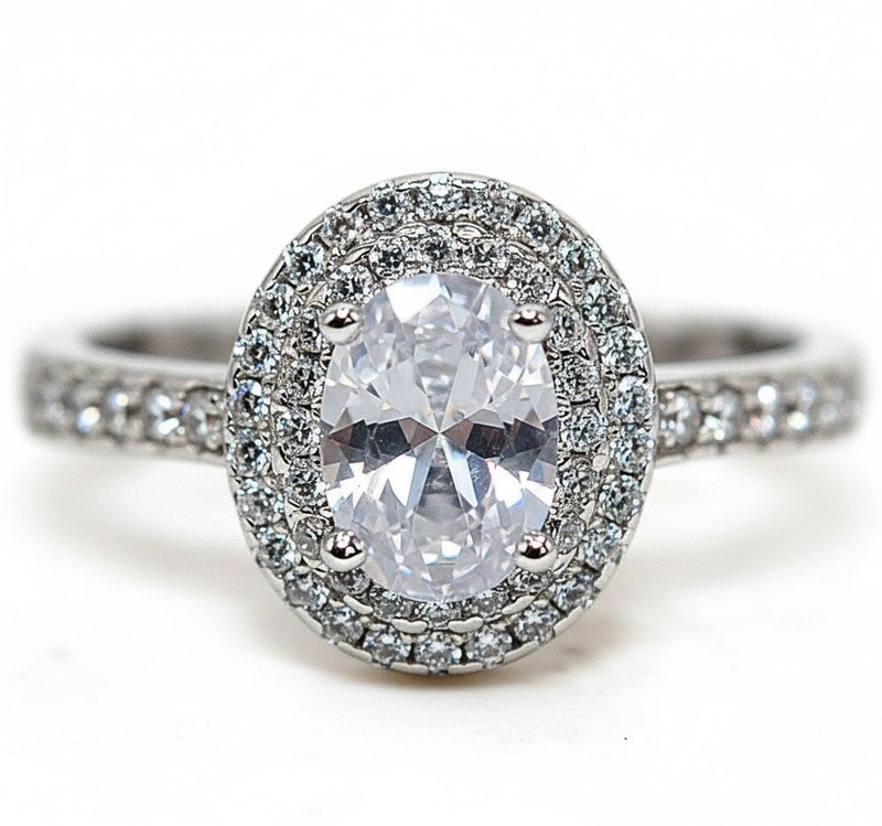 2CT Heat Treated Moissanite 925 Sterling Silver Ring Jewelry Sz 9 MM2-5