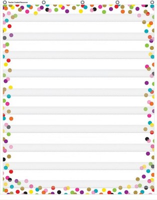 Teacher Created Resources Confetti 10-Pocket Chart (34'' x 44'') TCR20328