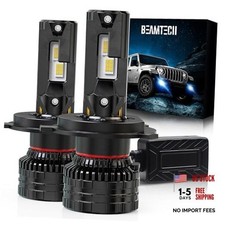 900 Brighter Canbus Ready 6500K White Light or Fog Light Bulbs, 2 H4/9003