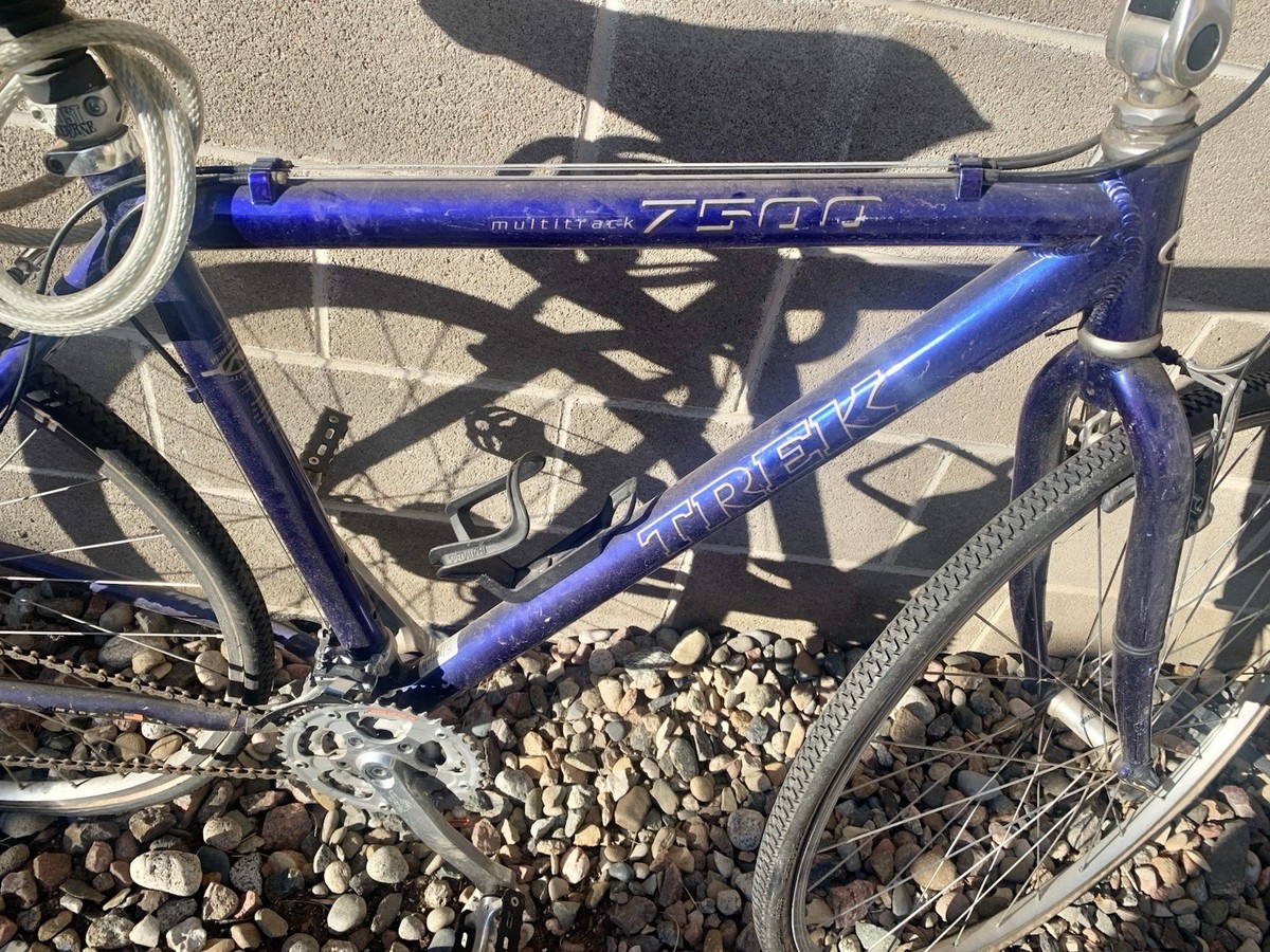 Trek 7500 Multi-Track Vintage 1998 Hybrid Commuter Bike Blue 21 Speed  *READ!!*