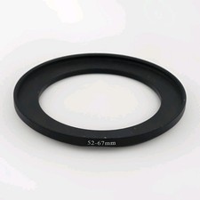 52mm to 67mm Step-Up Ring Filter Adapter Metal Screw-On Camera Lens