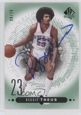 2014-15 SP Authentic Emerald Foil Auto 9/75 Reggie Theus #42 Auto 5u8