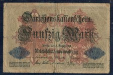 Deutschland - 50 Papiermark 1914 - IN Umlauf Gebracht Gian 13_47