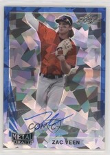 2021 Leaf Metal Draft 1990 Leaf Blue Crystals 5/15 Zac Veen #LA-ZV1 Auto 0rm6