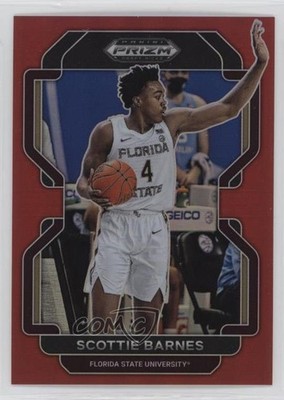 2022-23 Panini Prizm Draft Picks Red Prizm 67/299 Scottie Barnes #42 0ud4
