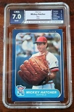 1986 Fleer MICKEY HATCHER Twins 