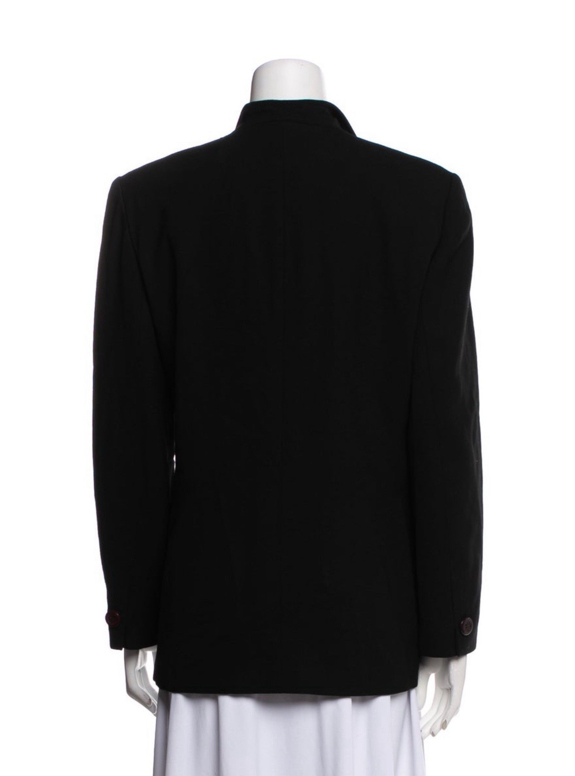 Christian Dior Authentic Solid Black Wool Long Sl… - image 3