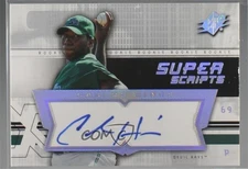 2004 SPx Super Scripts Rookie Auto Carlos Hines #SU-CH Auto RC