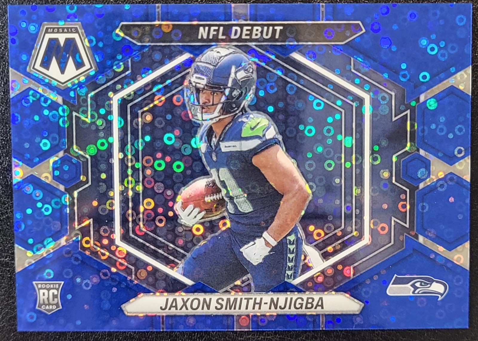JAXON SMITH-NJIGBA RC /75 2023 Panini Mosaic BLUE No Huddle NFL Debut #ND-12