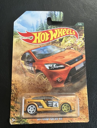 Hot Wheels 2019 Walmart Exclusive Rally Racing 2009 Ford Focus RS Orange Limited Edition Diecast Car MOC Fyy02