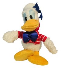 Disney Cruise Line Donald Duck 11  Plush Toy Sailor Red White Striped Shirt