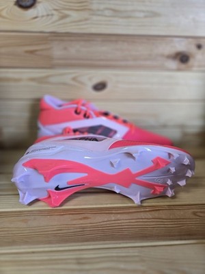 Size 11 - Mens Nike Alpha Menace 4 Pro NRG Racer Pink/Grey Cleats - HJ4568-600 Men 7 Nike Alpha Menace 4 PRO NRG Racer Pink/Grey Football  main image 4