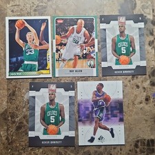 Upper Deck Fleer Panini Bird Allen Garnett NBA Card Lot Celtics Bucks 5 Cards