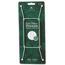 TRIPAR Wall Hooks Plate Hanger for The Wall - White Vinyl Plate Wire Wall Hanger