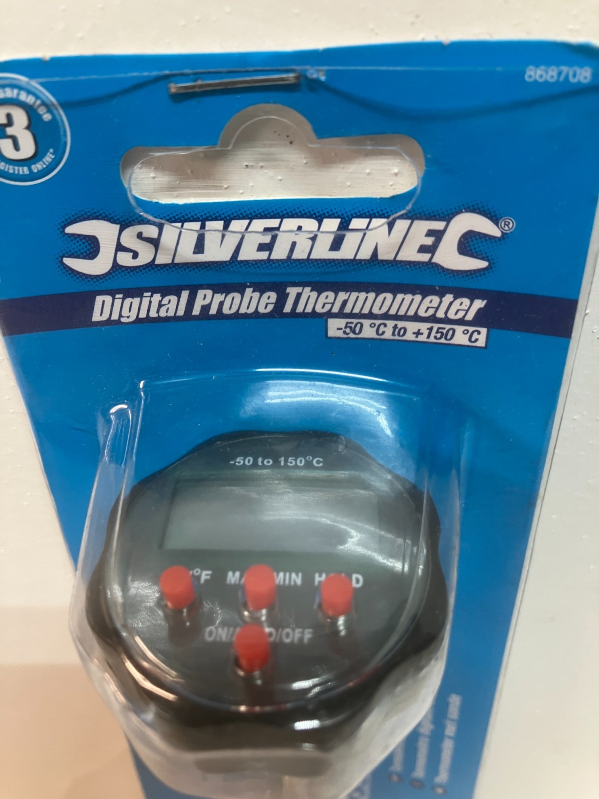 Digital Probe Thermometer Cooking For Food Meat Cooking By Silverline 868708