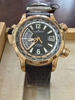 Jaeger-LeCoultre Master Compressor Extreme W-Alarm Tides of Time 18k Rose Gold