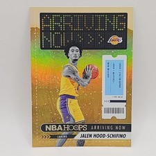 2023-24 Hoops Jalen Hood-Schifino Arriving Now Winter Holo #10 RC