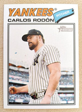 2026 Topps Heritage, Short Print SP # 385 CARLOS RODON, New York Yankees