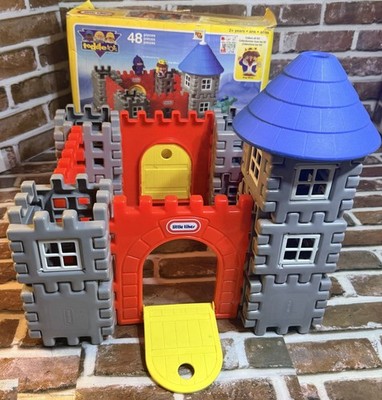 Vintage Little Tikes Wee Waffle Blocks Castle Incomplete