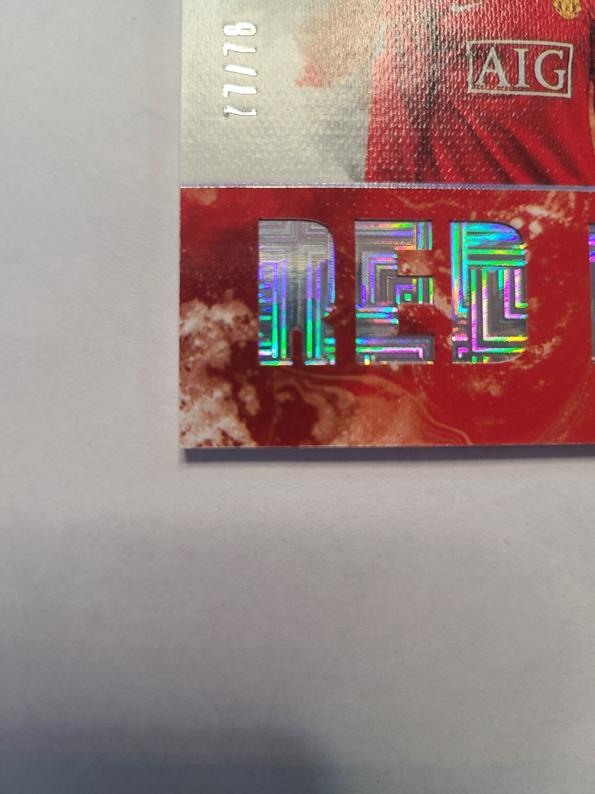 2019-20 Panini Impeccable Club History Cristiano Ronaldo auto 77/78 triple 7 J# view 5