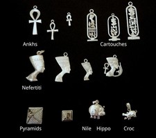 Egyptian Charms/Assortment of Queens and Ancient Symbols