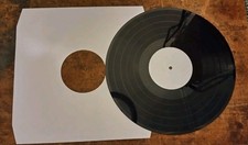 Lathe cut Vinyl Record 12" Black 45RPM  Your music cut on to a poly vinyl record