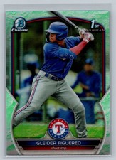 2023 Bowman Gleider Figuereo Lunar Glow 1st Refractor #BCP-59 Texas Rangers