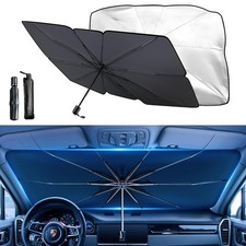 Car Windshield Sun Shade - Foldable Umbrella For Front Window Visor