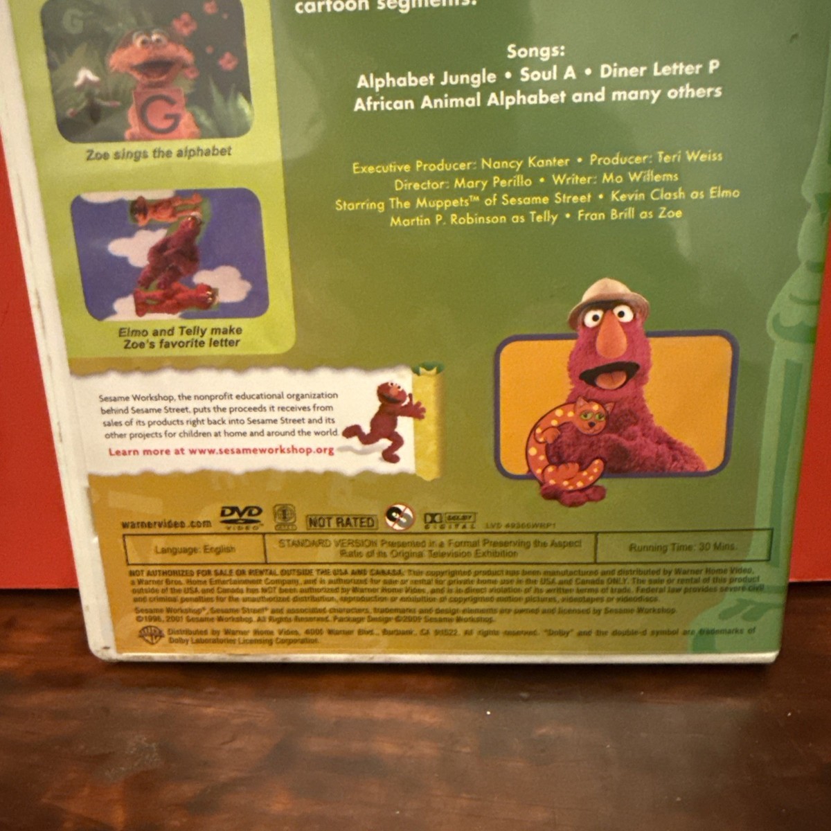 Sesame Street - The Alphabet Jungle Game (DVD 2001) Elmo Zoe Telly